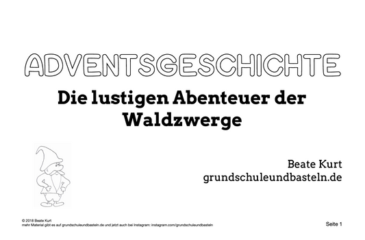 Adventsgeschichte: Die lustigen Abenteuer der Waldzwerge