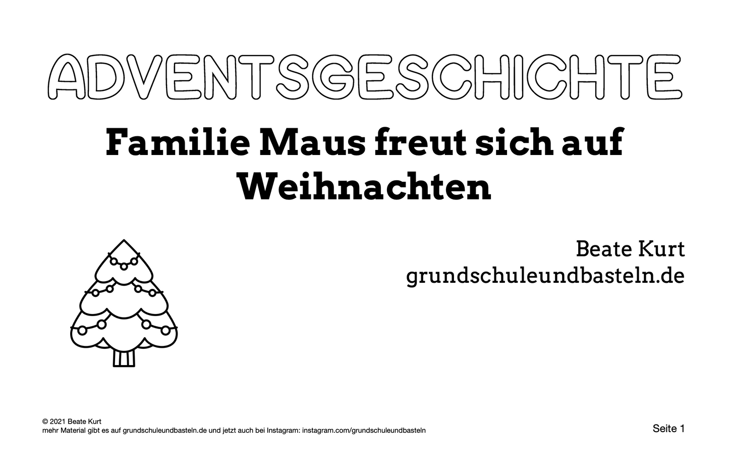 Adventsgeschichte: Familie Maus freut sich auf Weihnachten