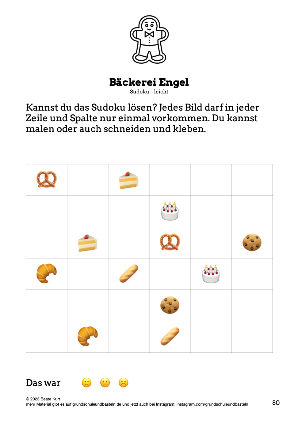 Begleitmaterial: Bäckerei Engel