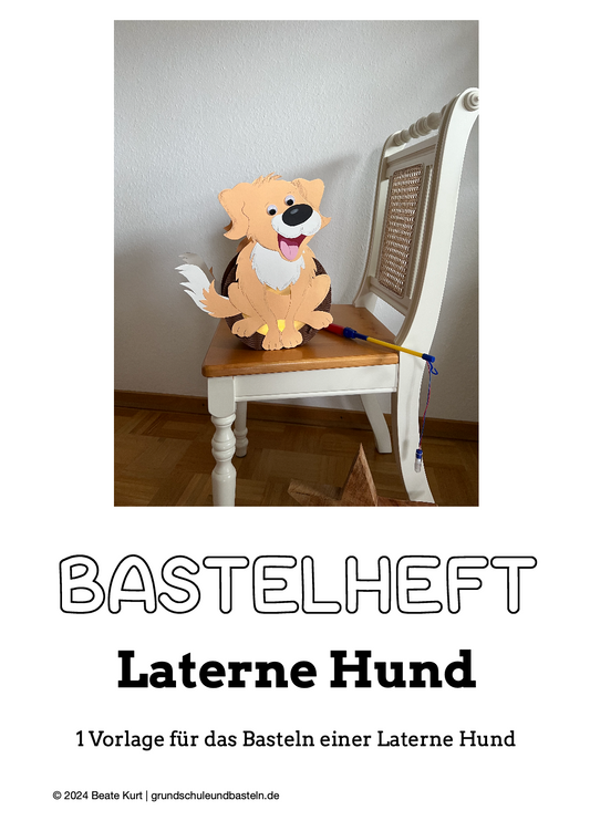 Bastelheft: Laterne Hund