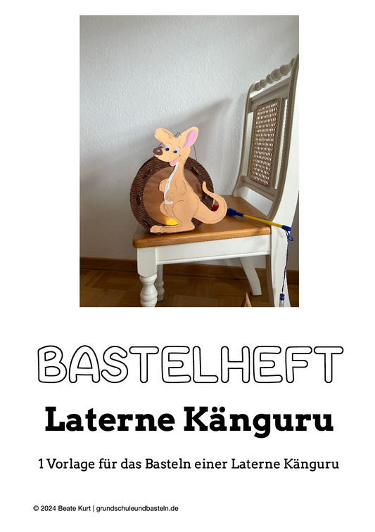 Bastelheft: Laterne Känguru