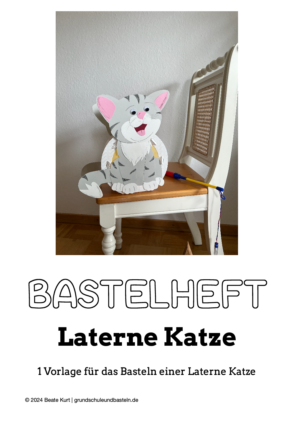 Bastelheft: Laterne Katze