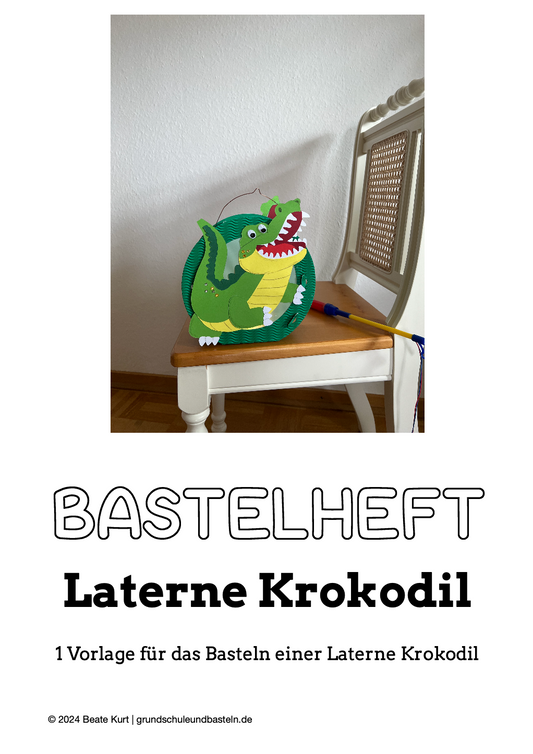 Bastelheft: Laterne Krokodil