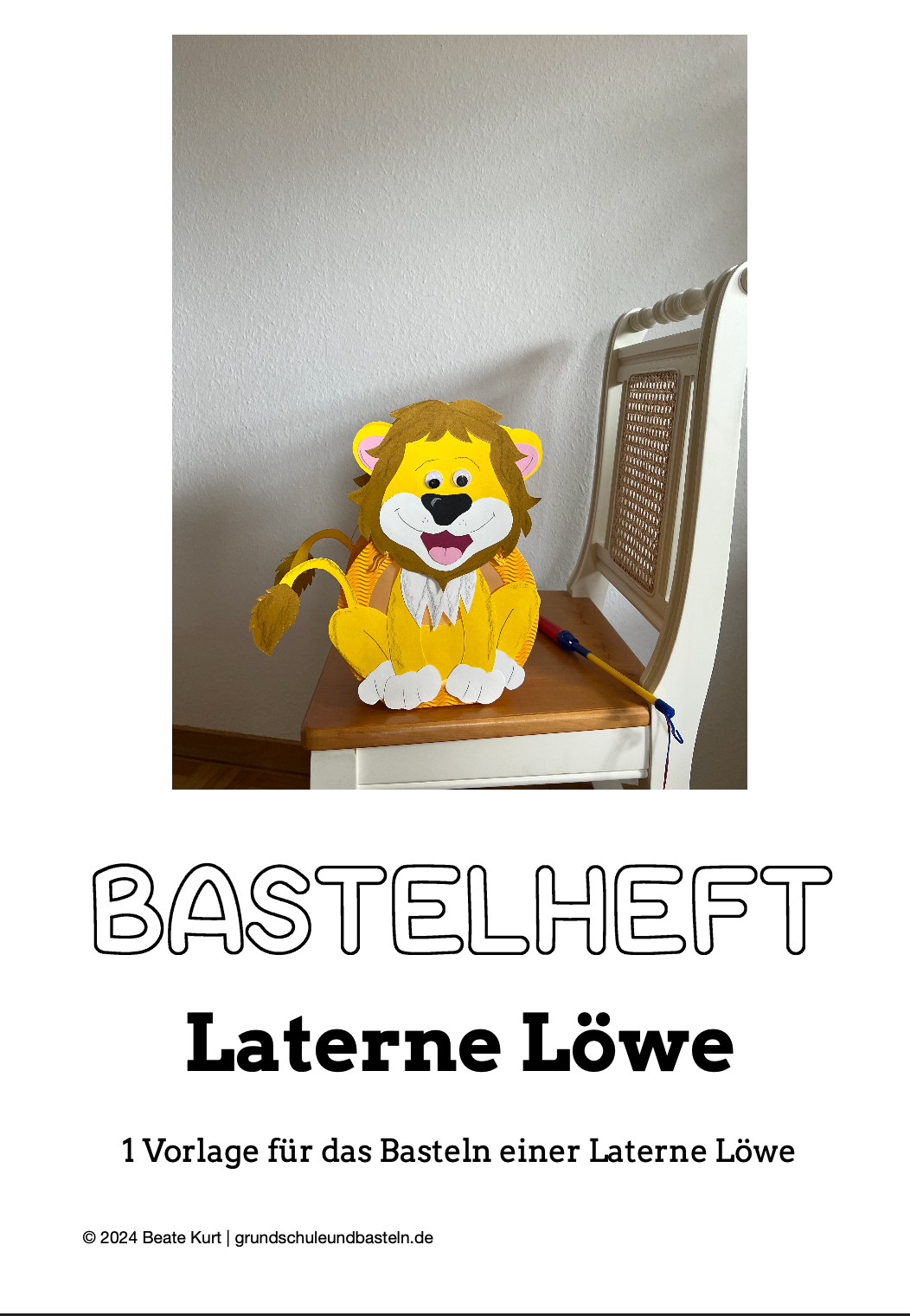 Bastelheft: Laterne Löwe