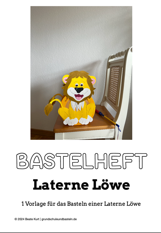 Bastelheft: Laterne Löwe