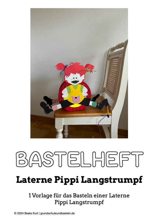 Bastelheft: Laterne Pippi Langstrumpf