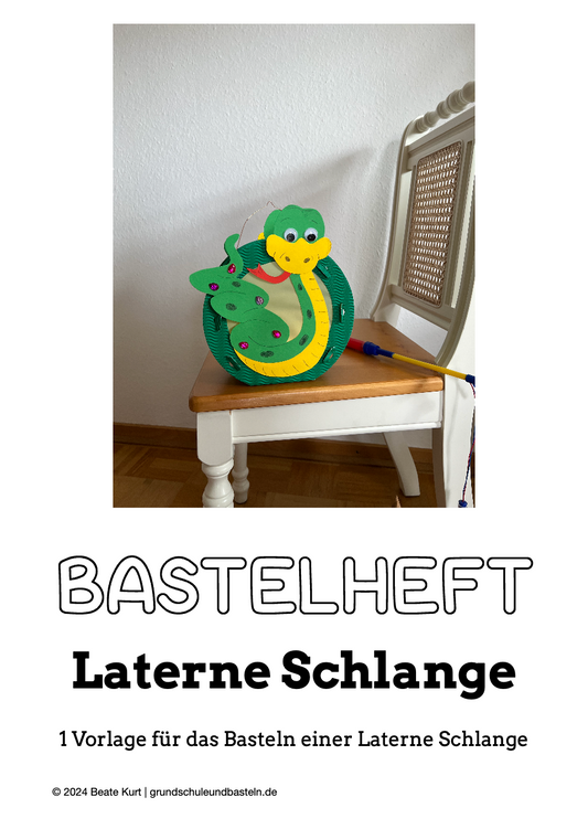 Bastelheft: Laterne Schlange