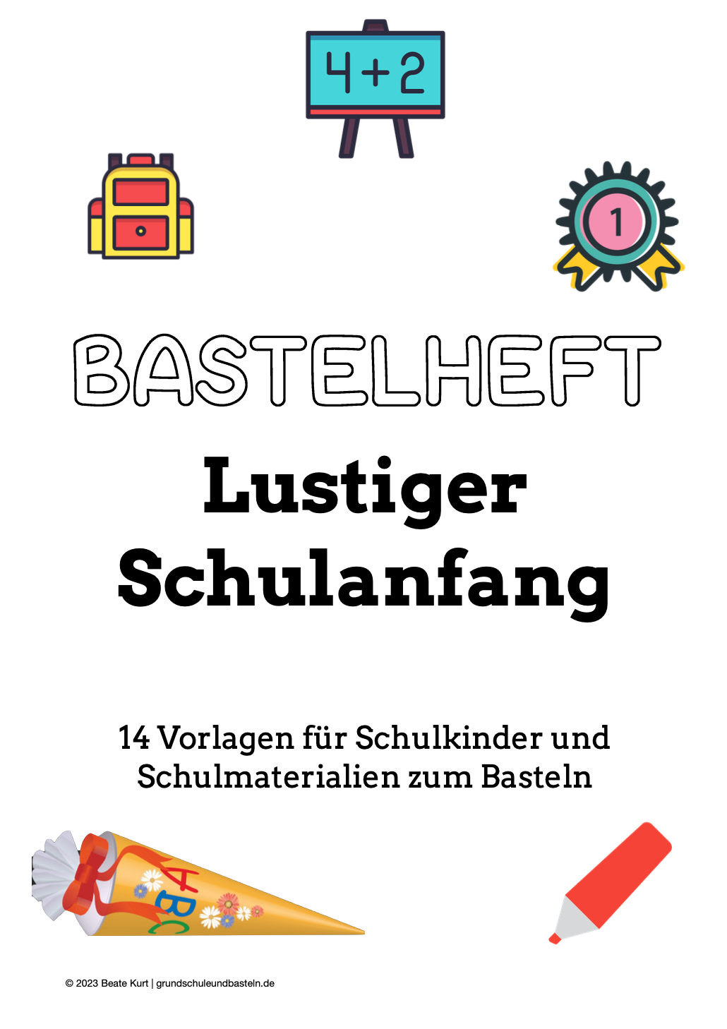 Bastelheft: Lustiger Schulanfang