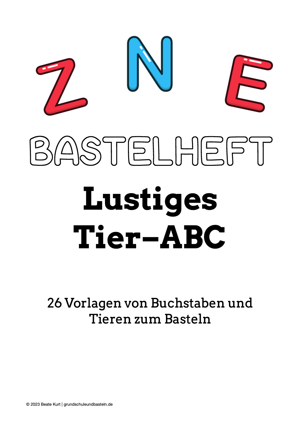 Bastelheft: Tier-ABC