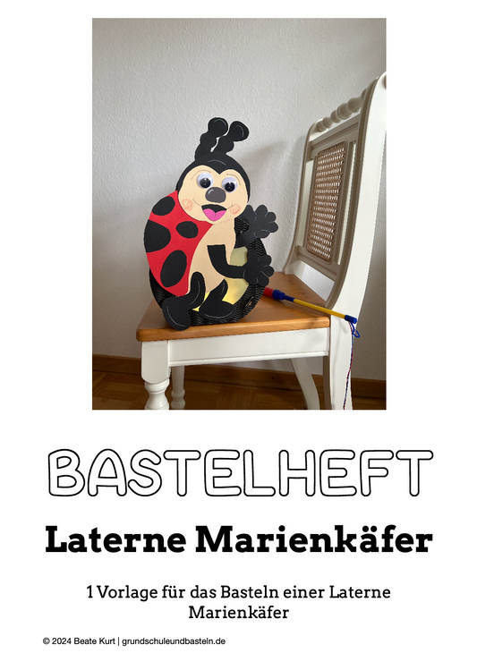 Bastelheft: Laterne Marienkäfer