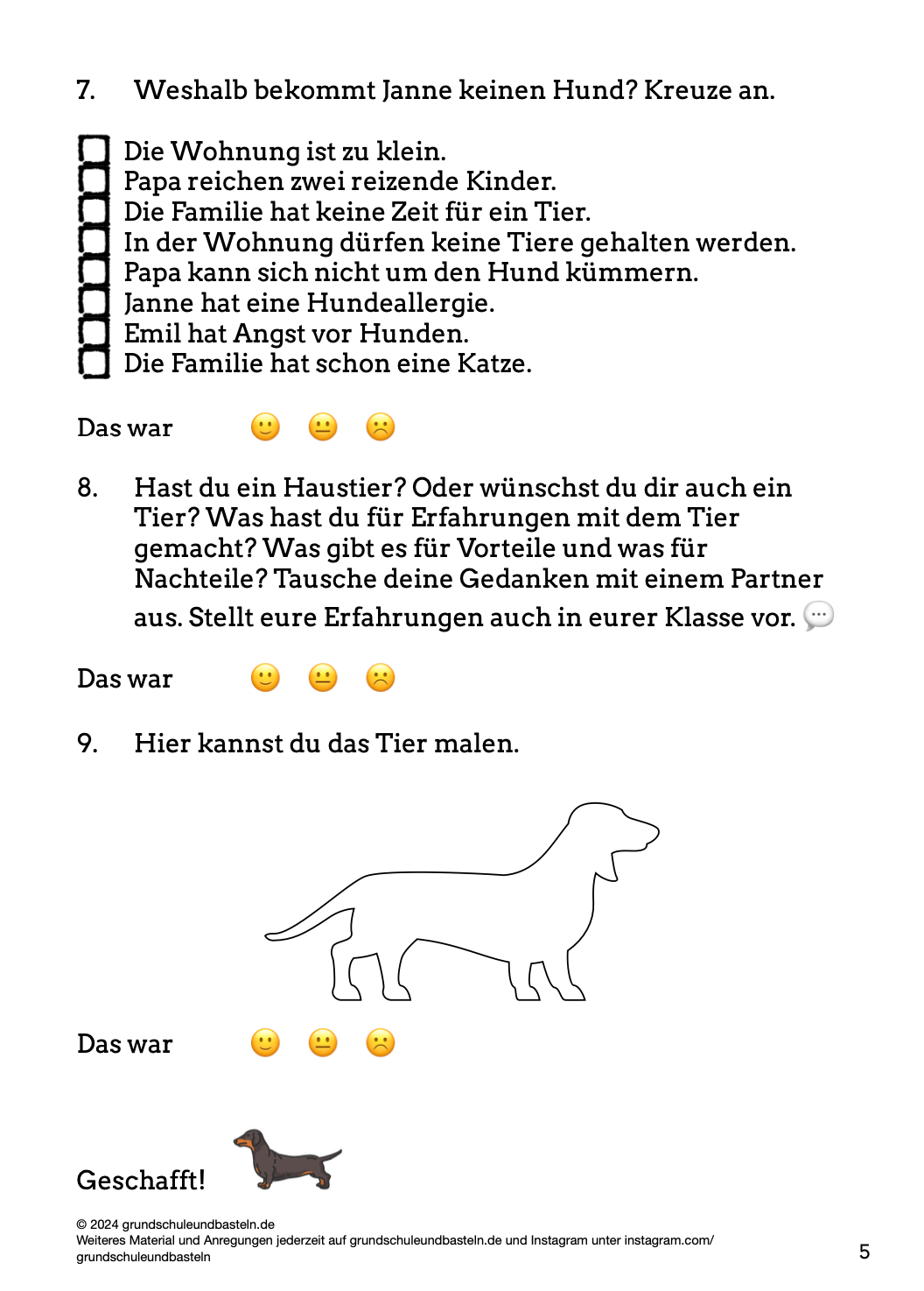 Begleitmaterial: Biete Bruder! Suche Hund!