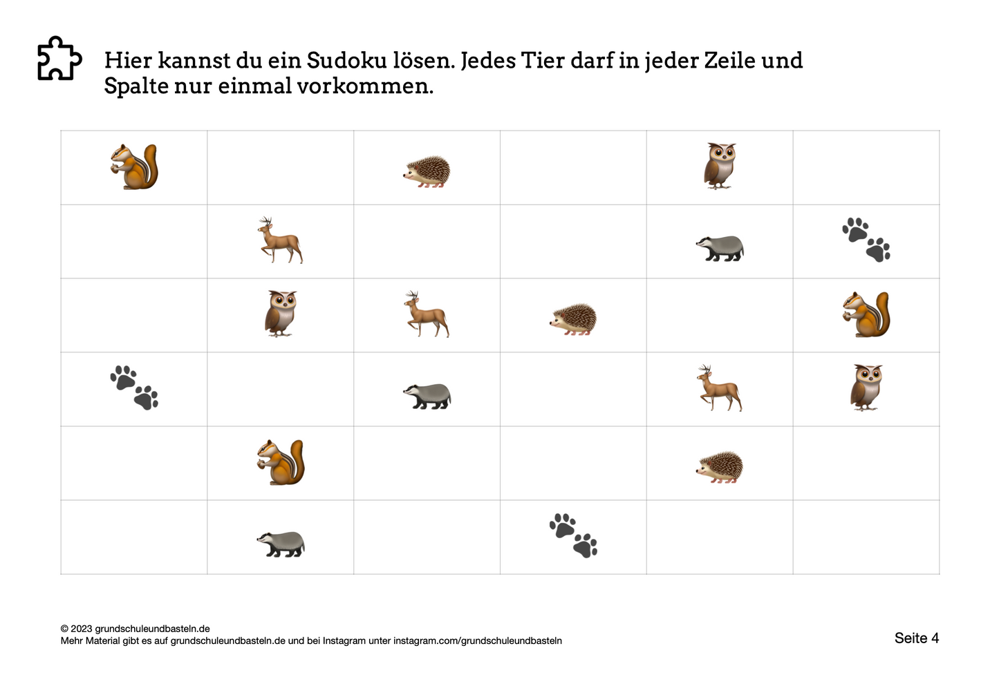 Lernheft: Das Eichhörnchen