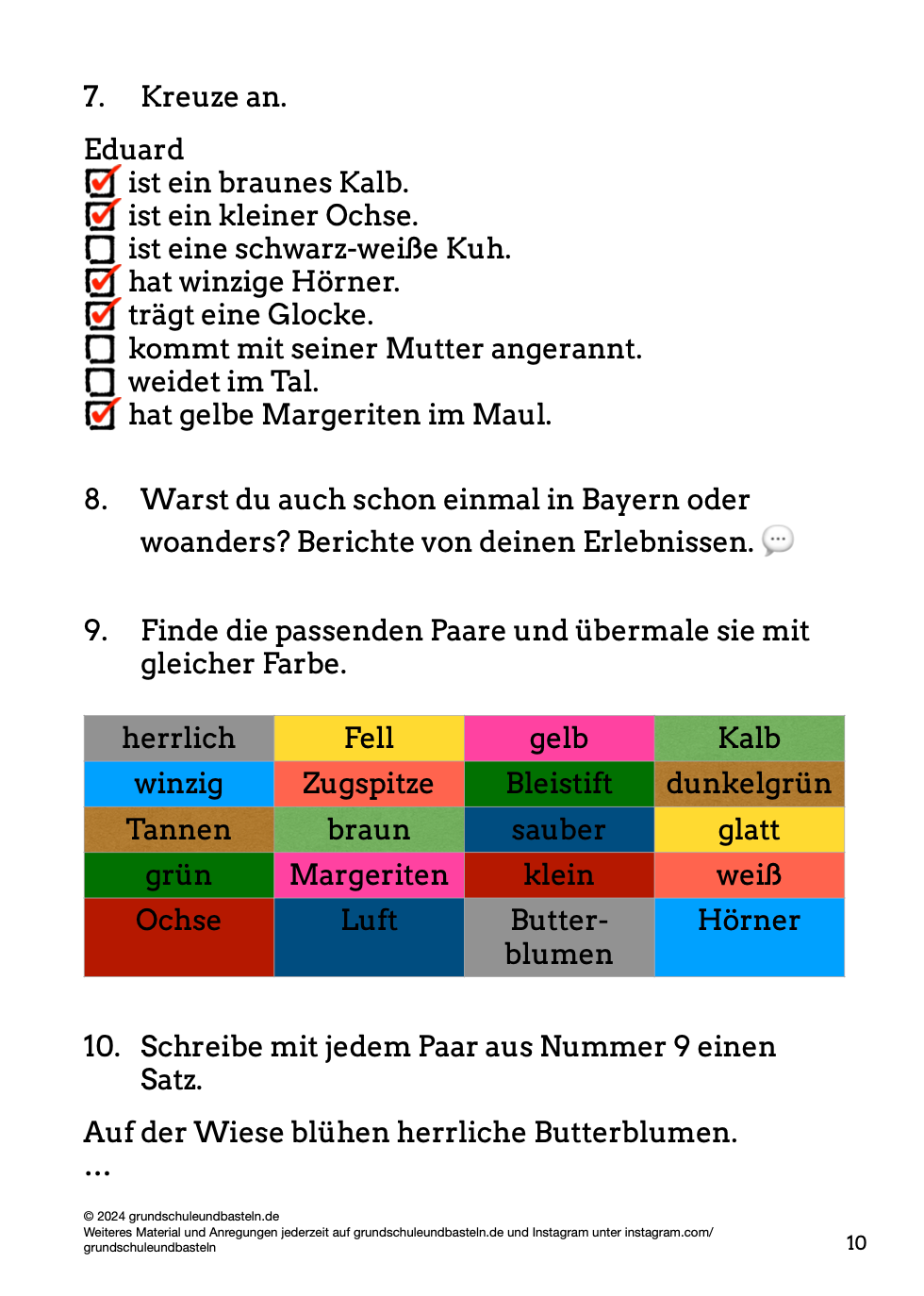 Begleitmaterial: Das fliegende Klassenzimmer