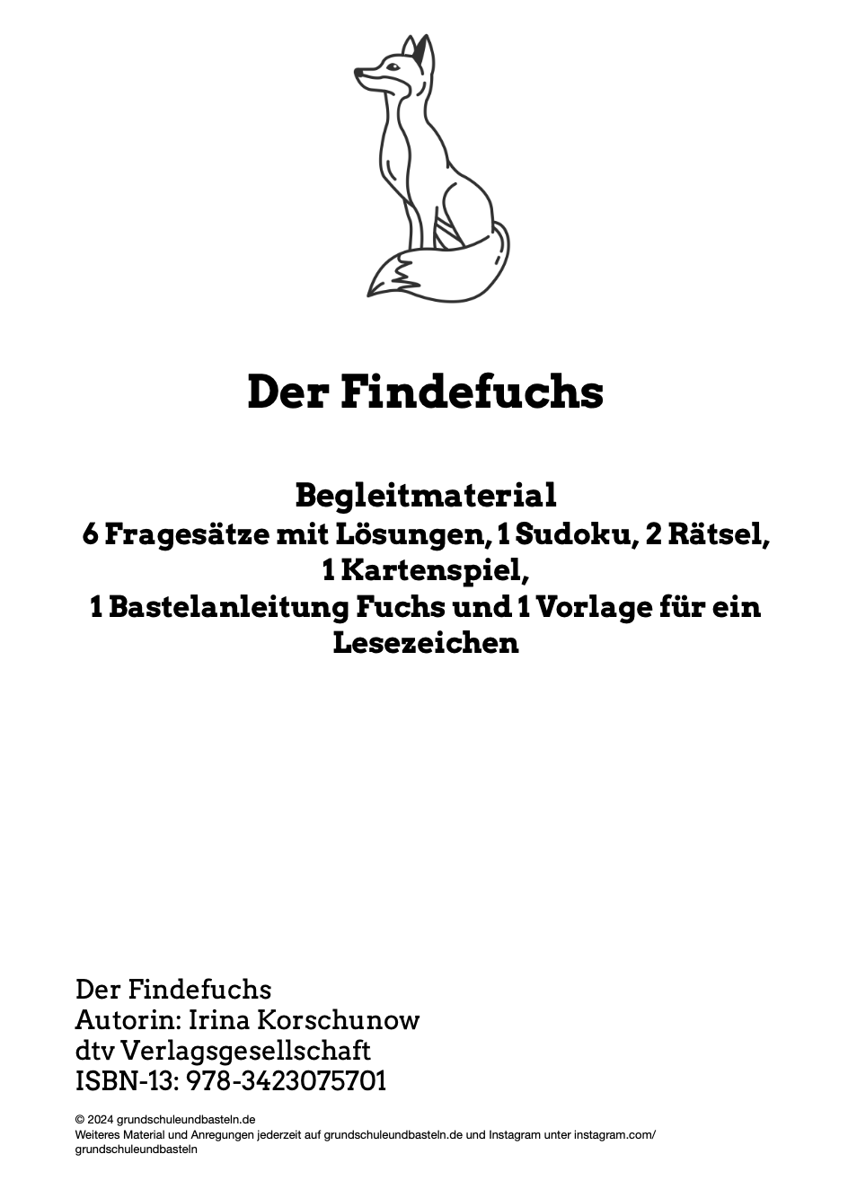 Begleitmaterial: Der Findefuchs