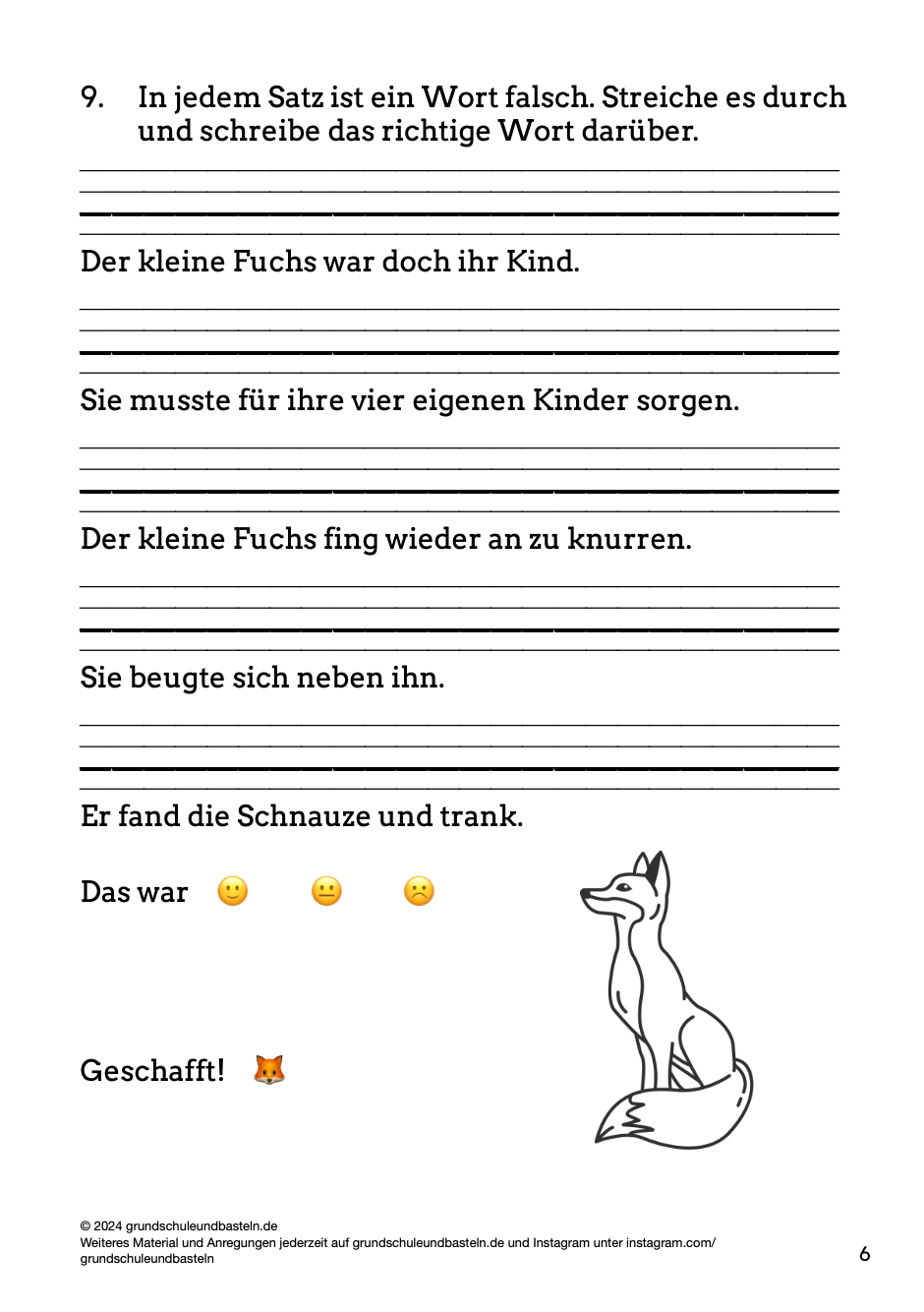 Begleitmaterial: Der Findefuchs