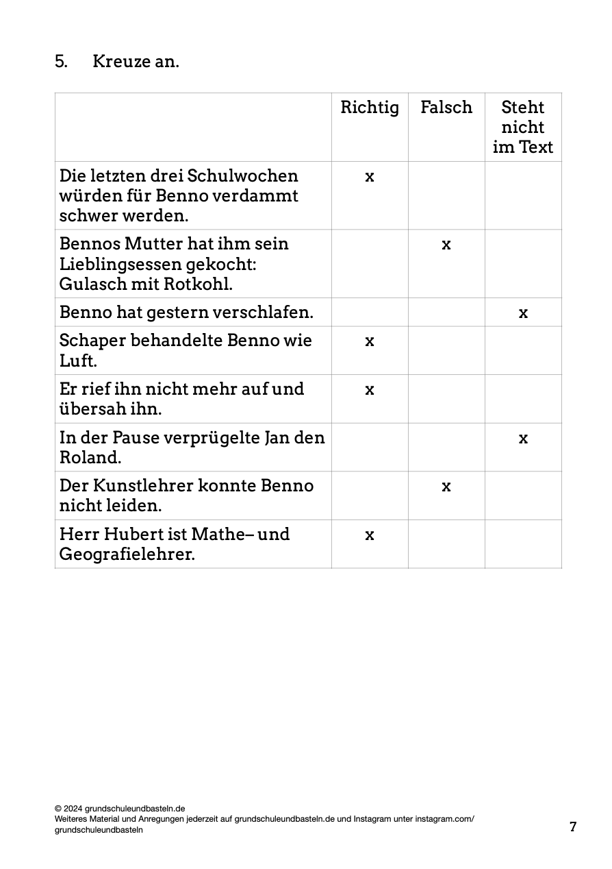 Begleitmaterial: Der Schatz auf Pagensand