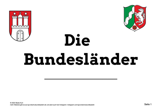 Lernheft: Die Bundesländer