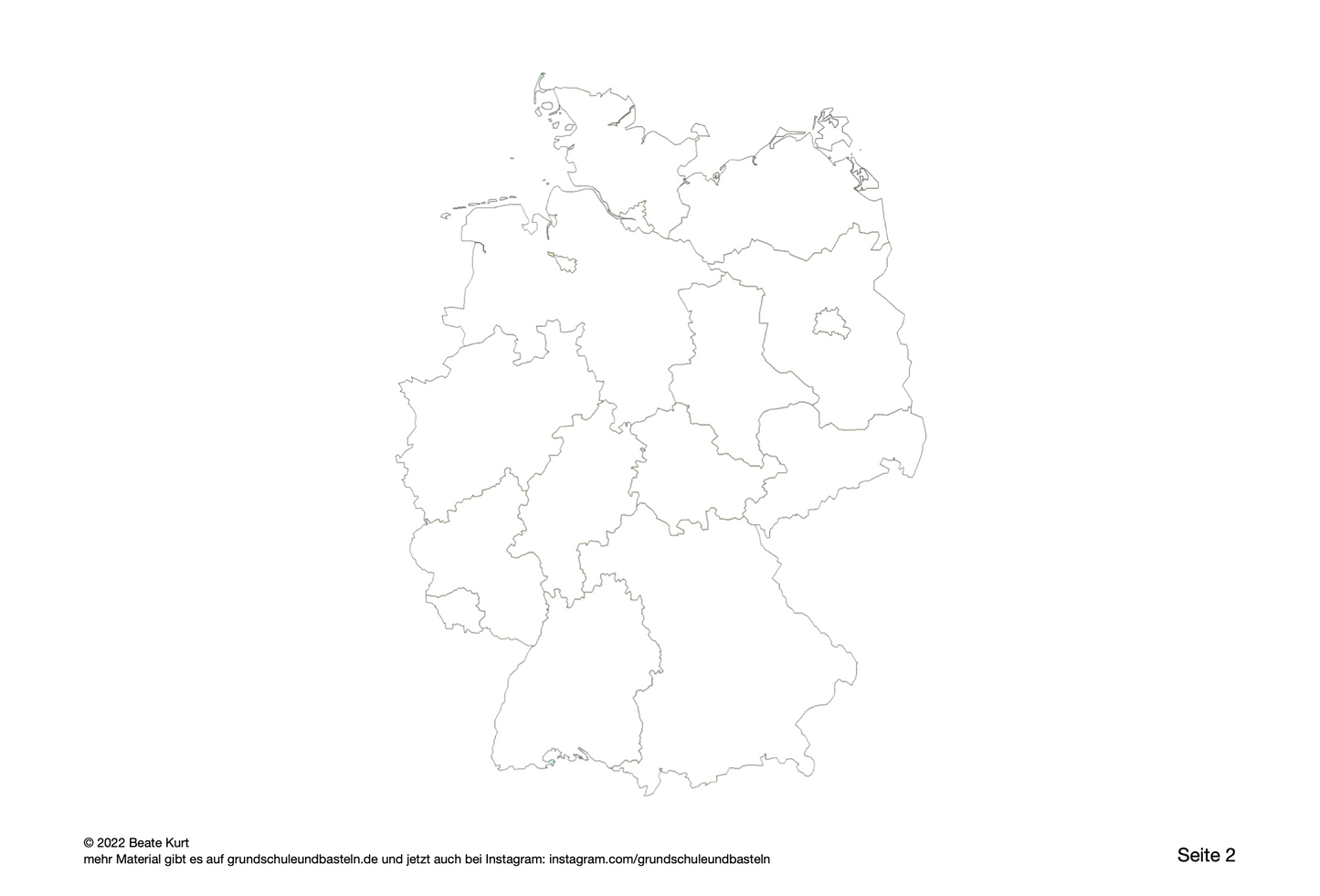 Lernheft: Die Bundesländer