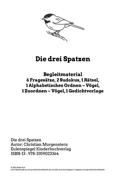 Begleitmaterial: Die drei Spatzen