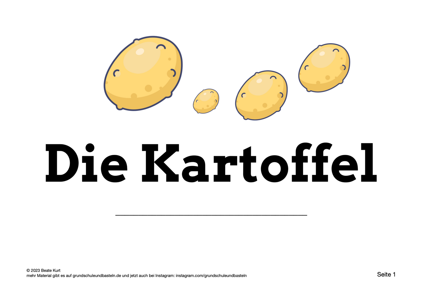 Lernheft: Kartoffel