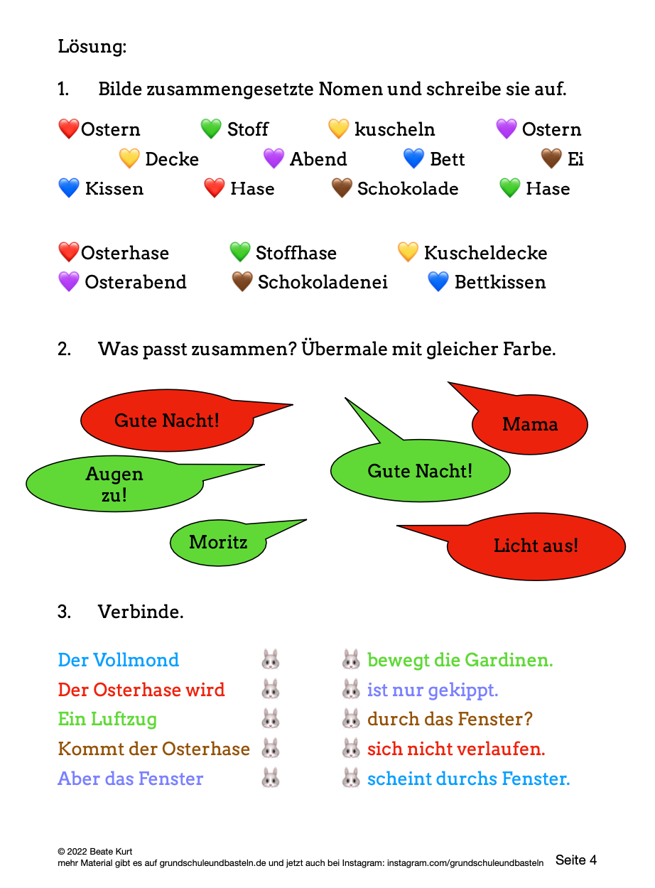 Begleitmaterial: Die Sache mit dem Osterhasen