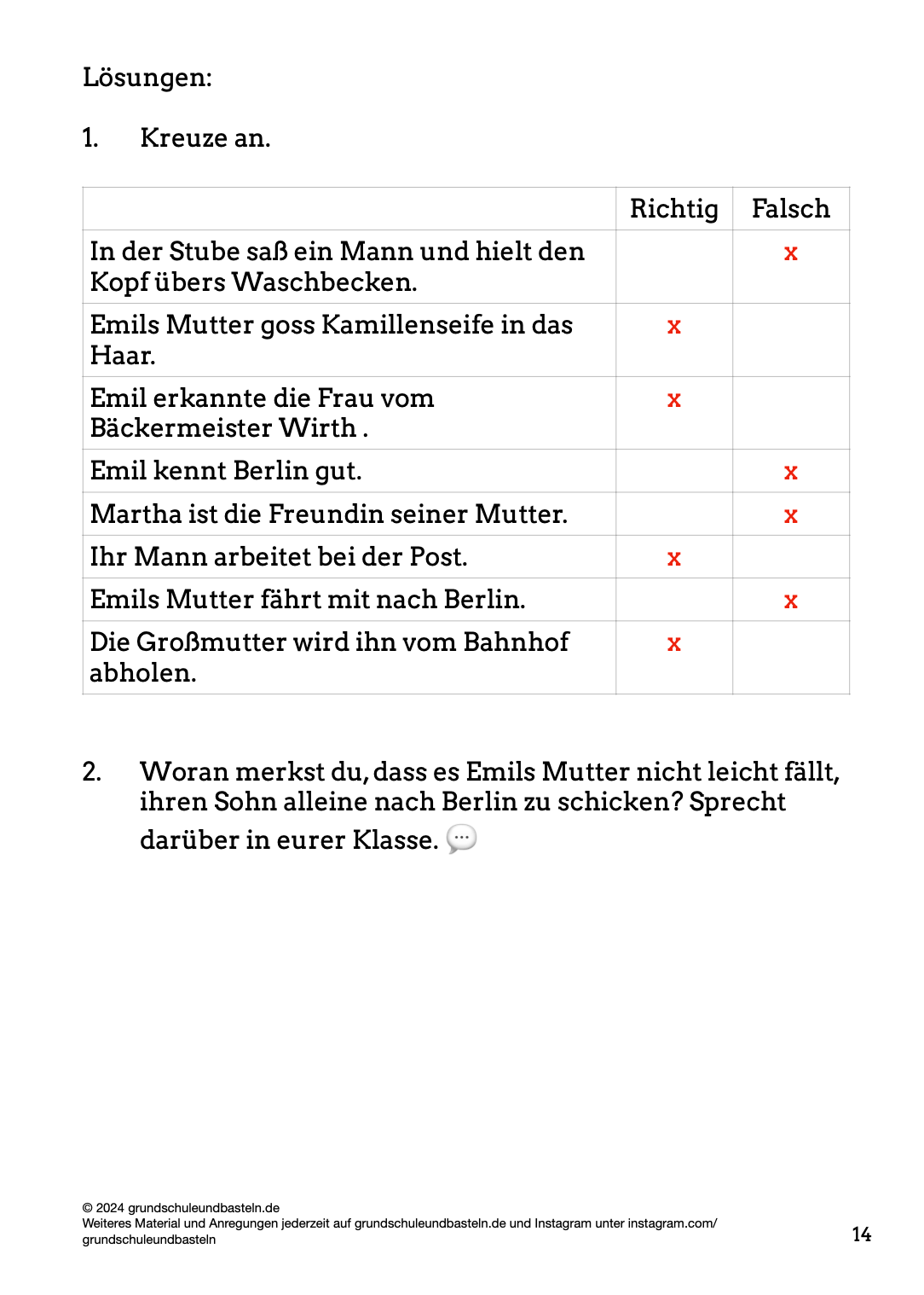 Begleitmaterial: Emil und die Detektive