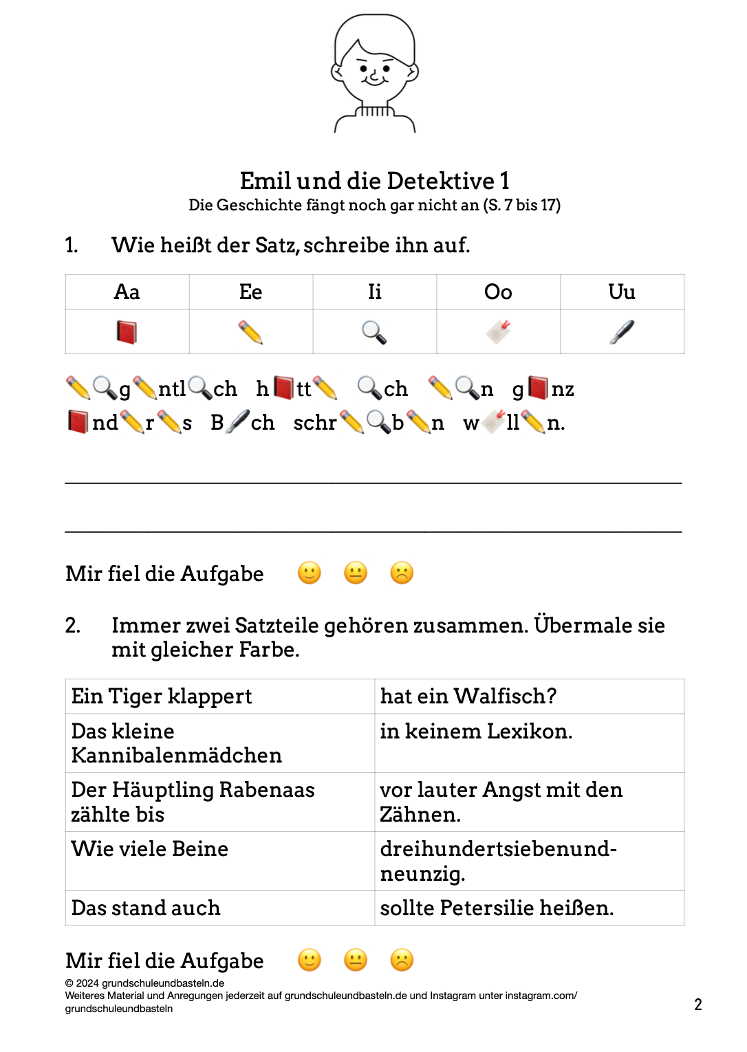 Begleitmaterial: Emil und die Detektive