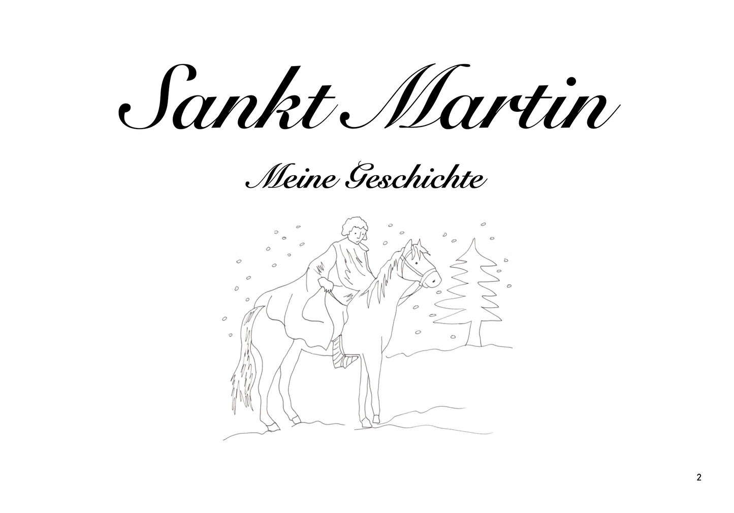 Erzähl– und Malheft: Sankt Martin