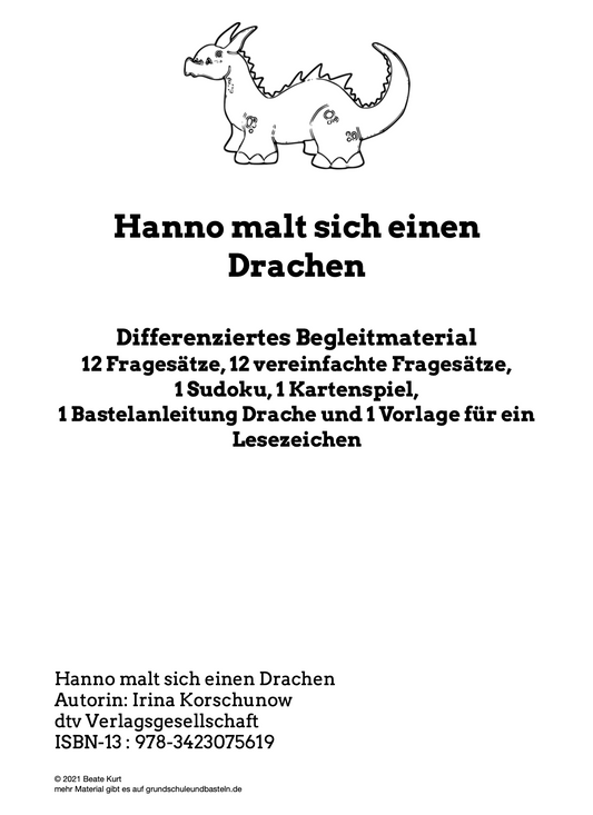 Begleitmaterial: Hanno malt sich einen Drachen