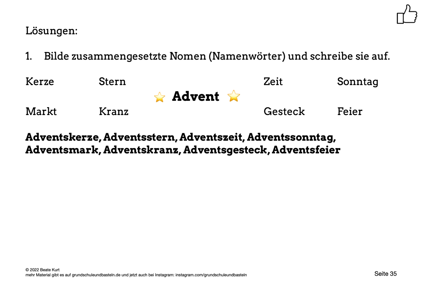 Lernheft: Im Advent