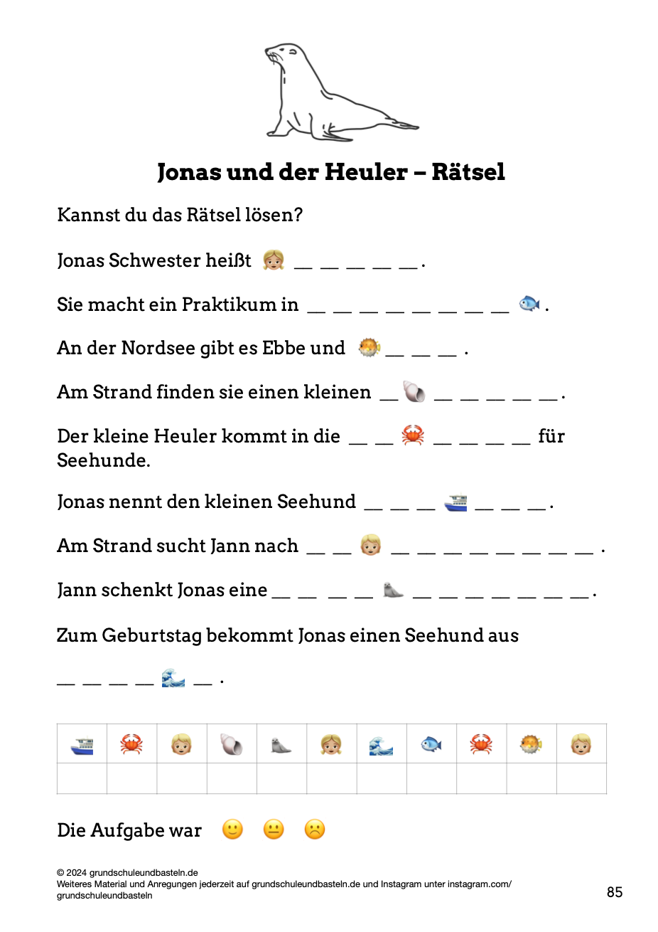 Begleitmaterial: Jonas und der Heuler