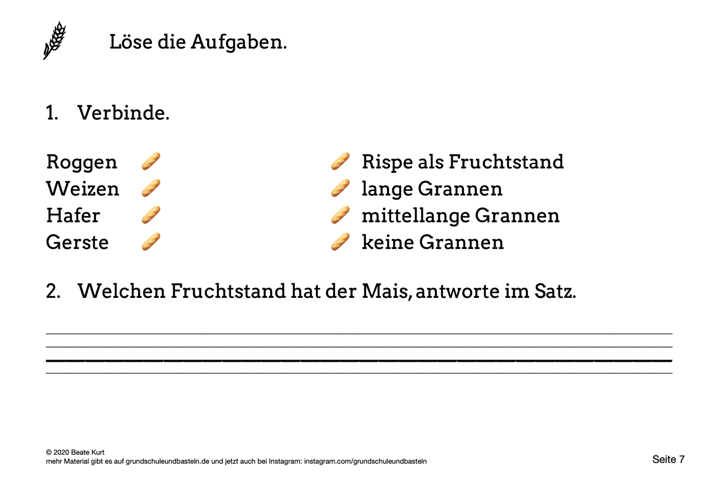 Lerngeschichte Nutzpflanzen: Bauer Franz durch das Jahr begleiten