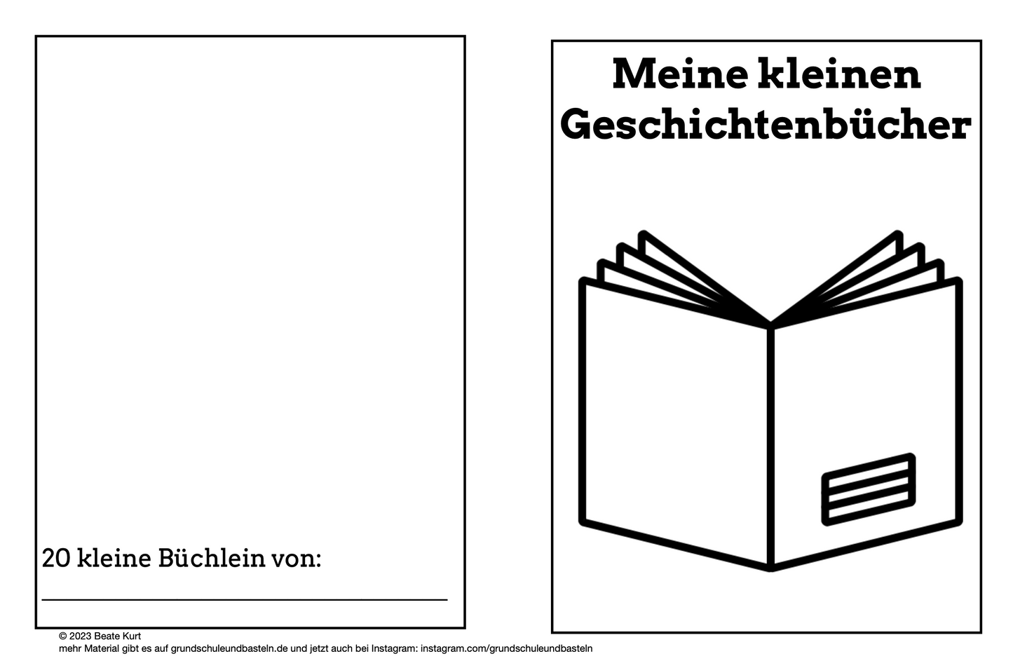 Lernheft: Geschichtenbücher