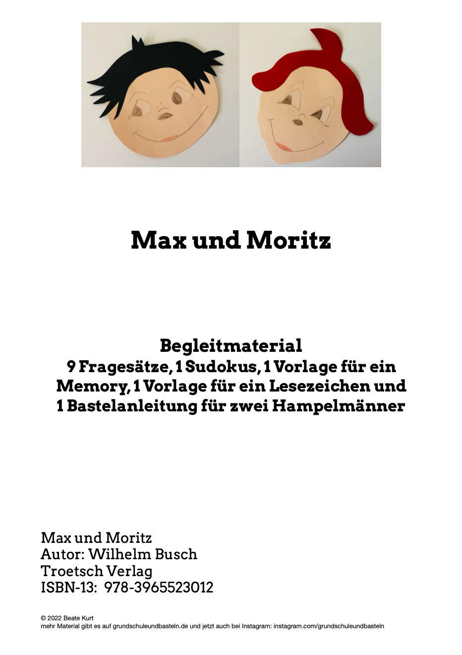 Begleitmaterial: Max und Moritz