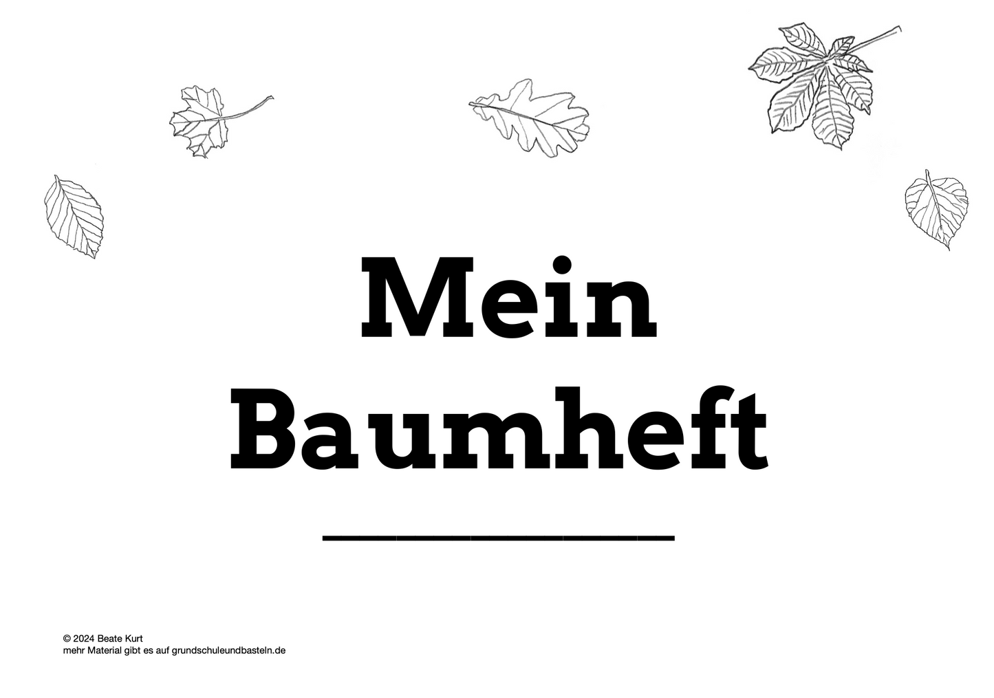 Lernheft: Mein Baumheft