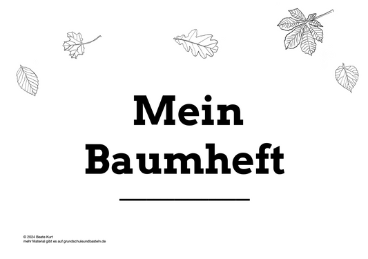 Lernheft: Mein Baumheft