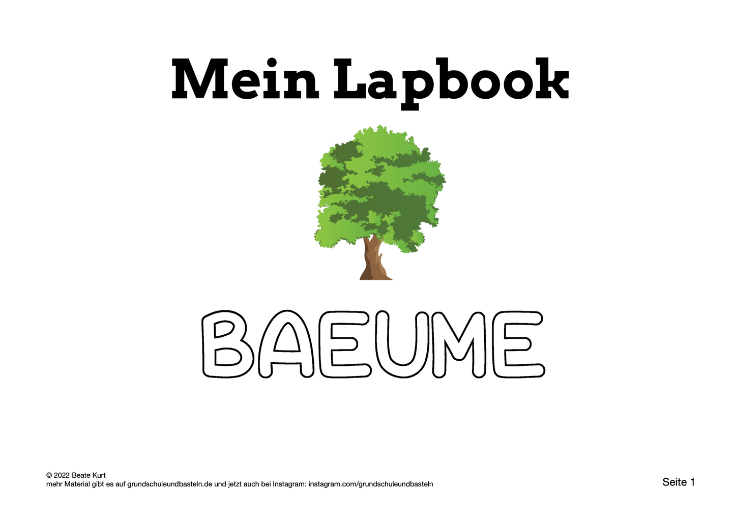 Lapbook: Bäume