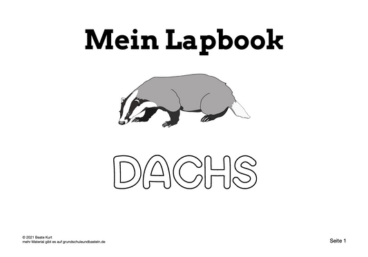 Lapbook: Dachs