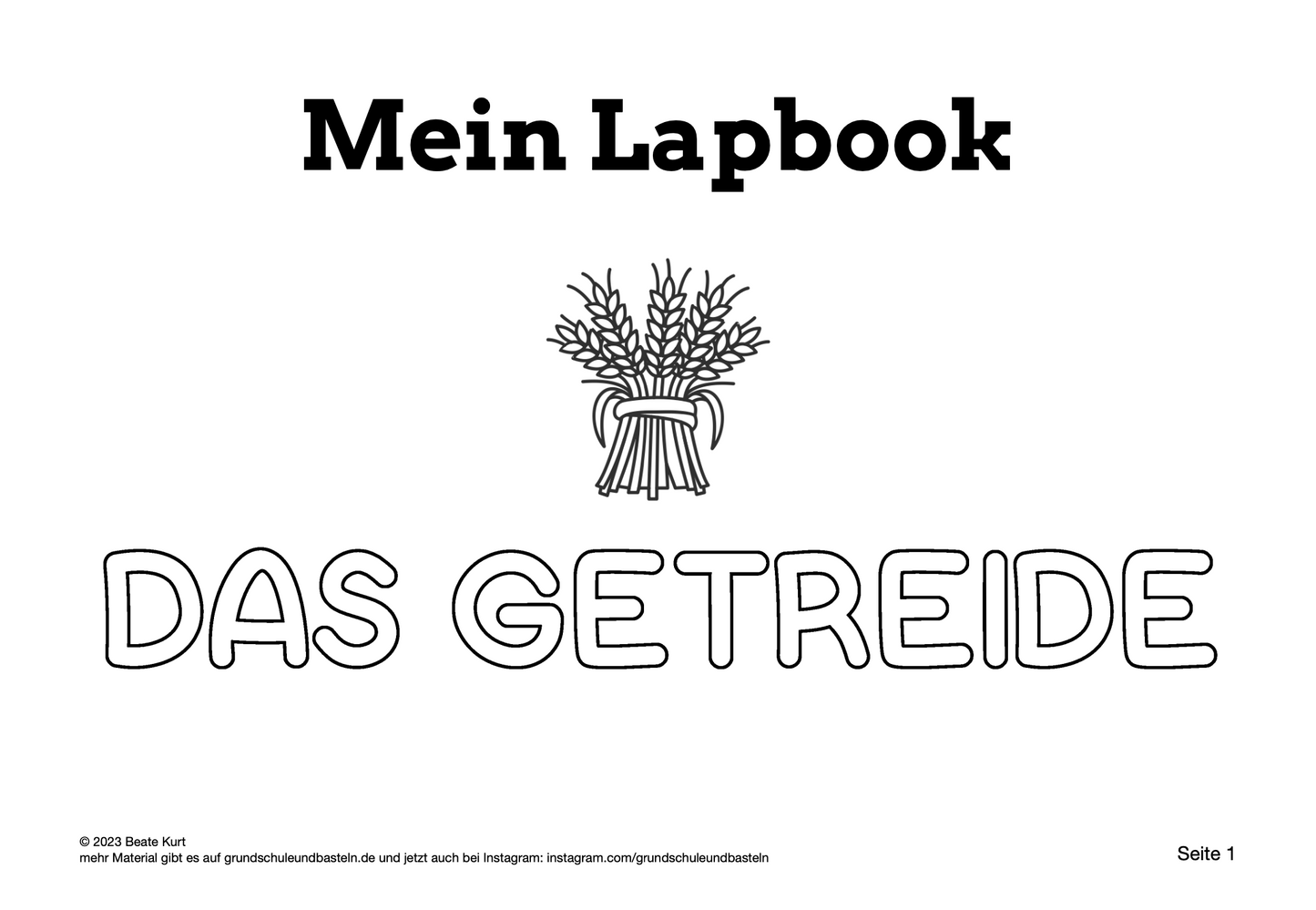 Lapbook: Getreide