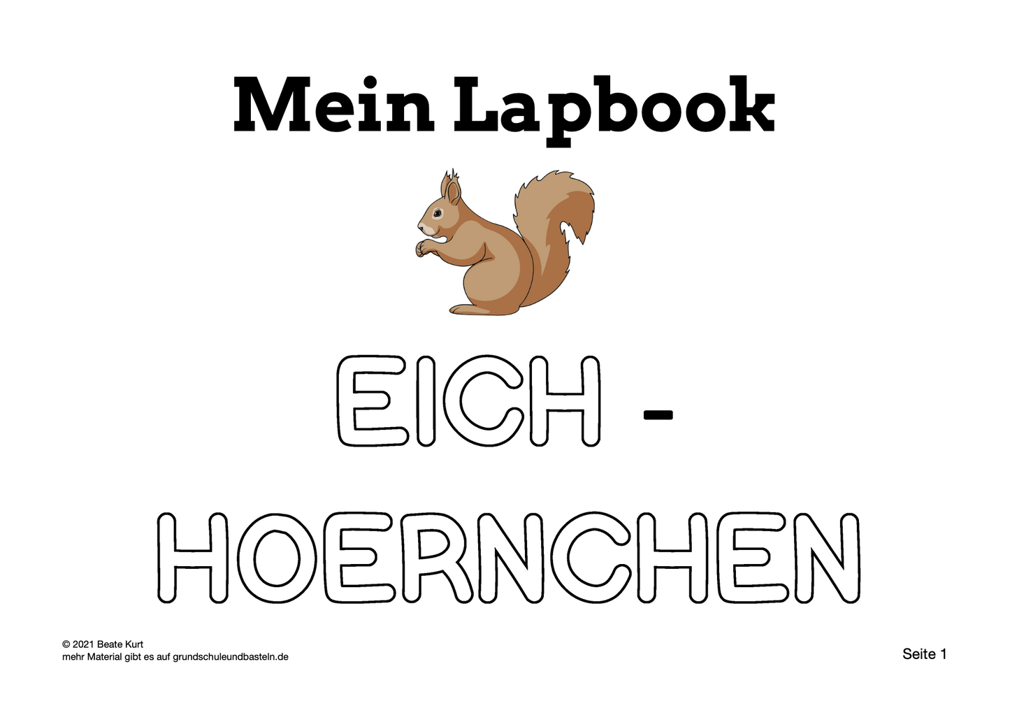 Lapbook: Eichhörnchen