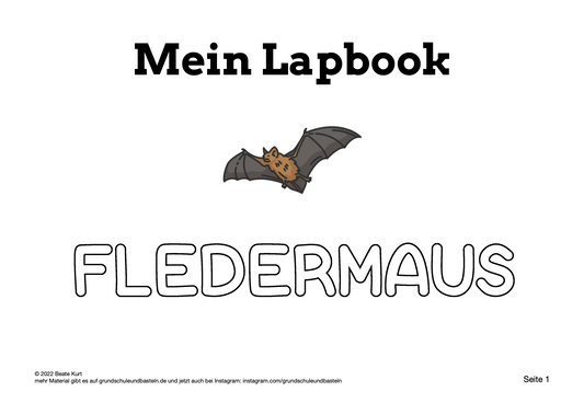 Lapbook: Fledermaus