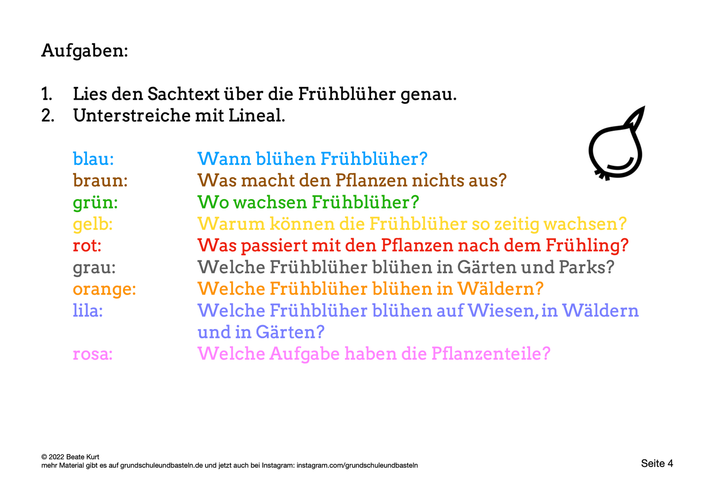 Lapbook: Frühblüher