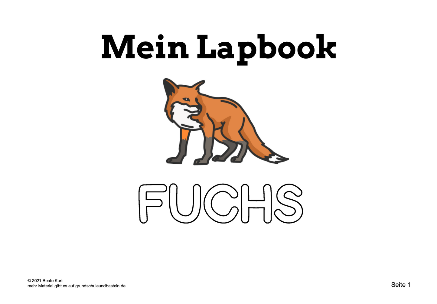 Lapbook: Fuchs