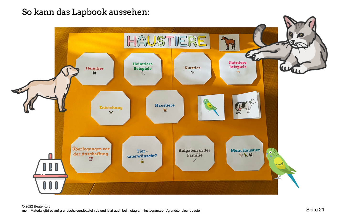 Lapbook: Haustiere