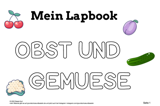 Lapbook: Obst und Gemüse