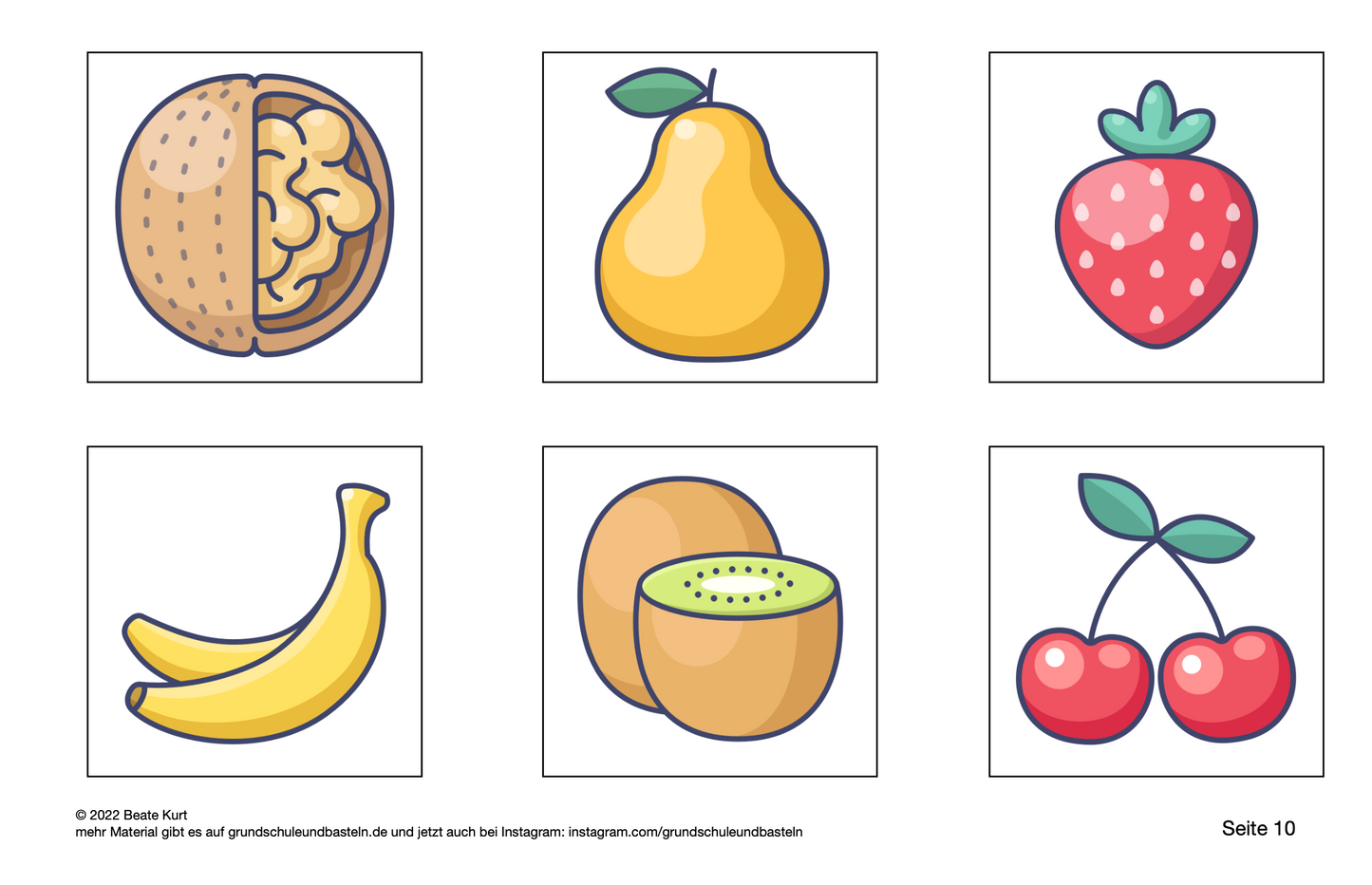 Lapbook: Obst und Gemüse