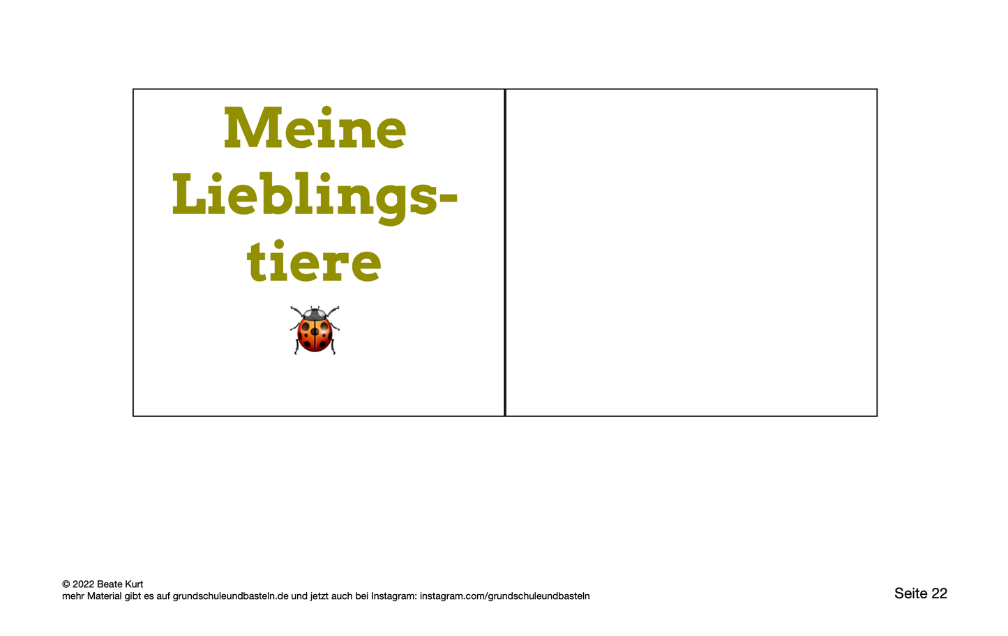 Lapbook: Tiere im Zoo