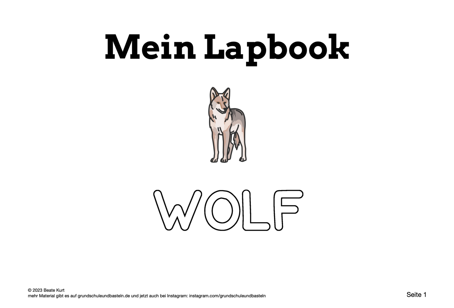 Lapbook: Wolf