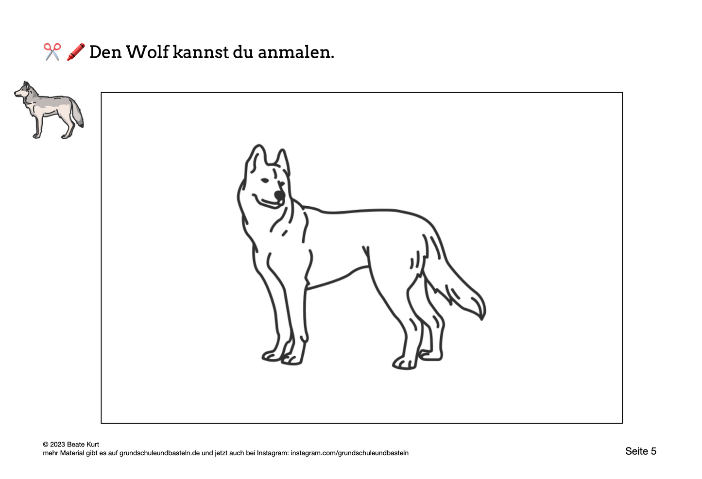 Lapbook: Wolf