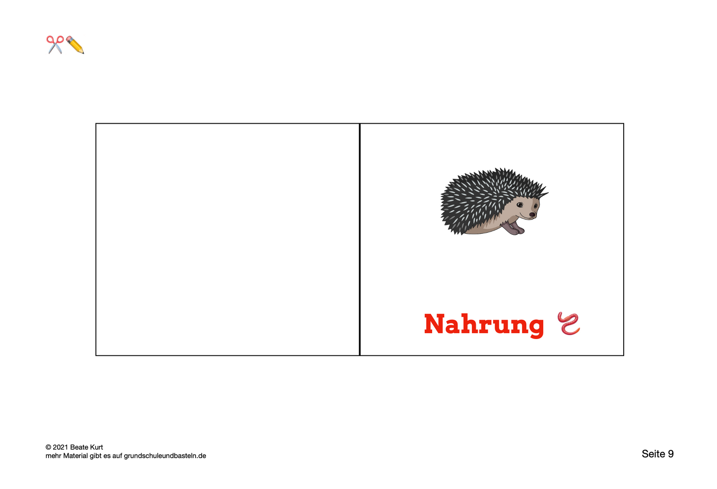 Lapbook: Igel